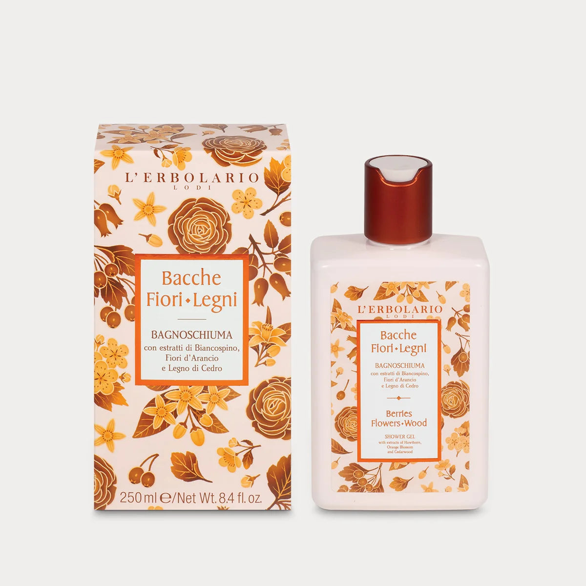 L’Erbolario Bacche Fiori Legni Bagnoschiuma 250 ml