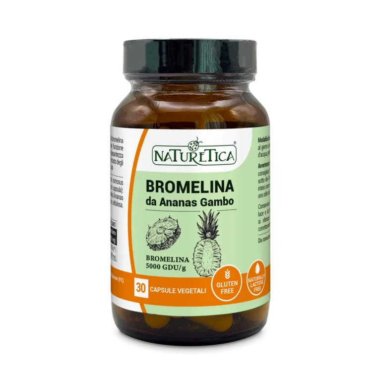Bromelina da ananas Naturetica, 30 capsule vegetali