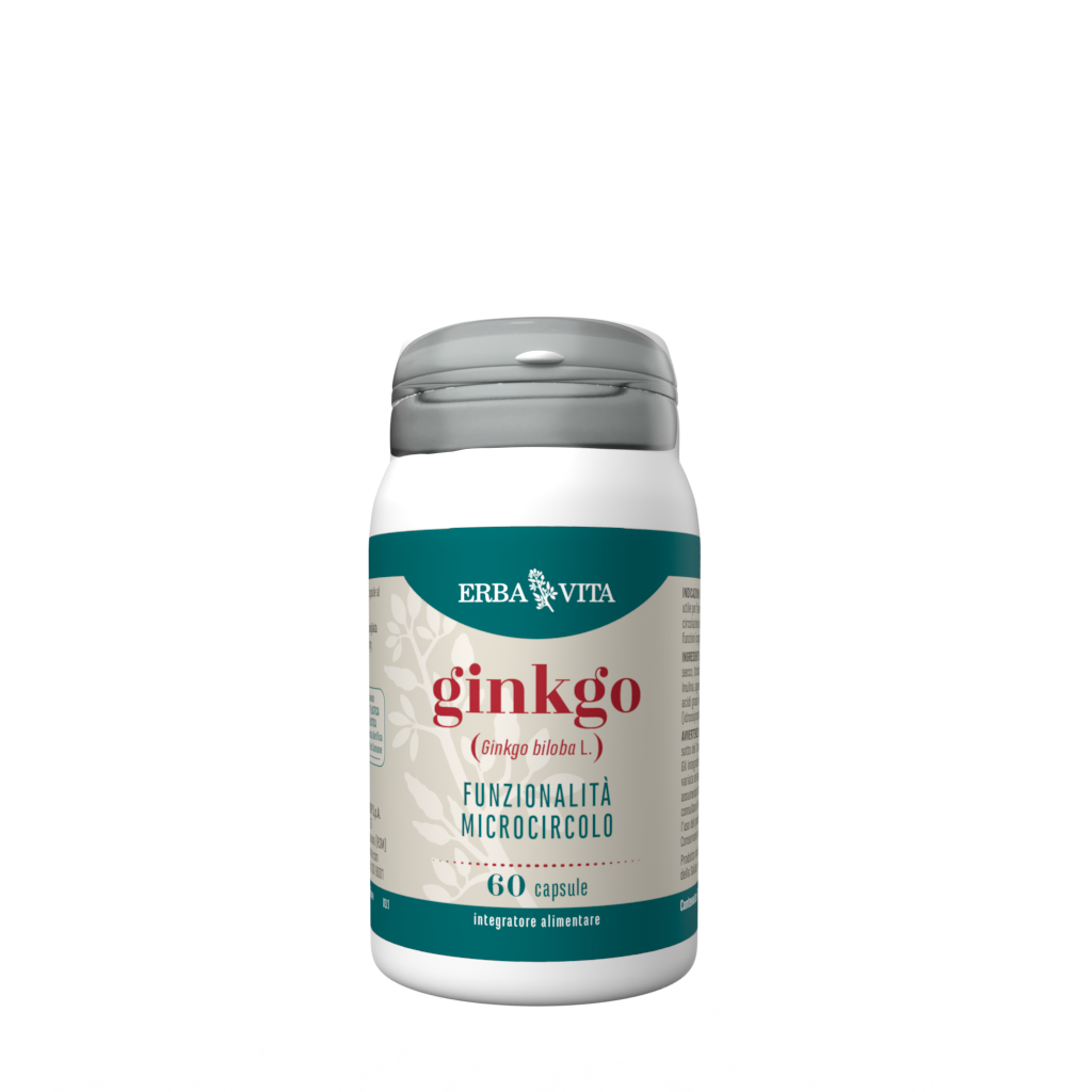 Confezione Ginkgo Erba Vita, 60 capsule