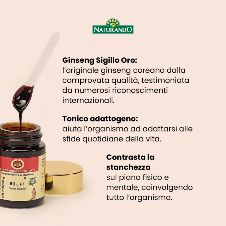 Confezione Ginseng Sigillo Oro, estratto di ginseng 20 g