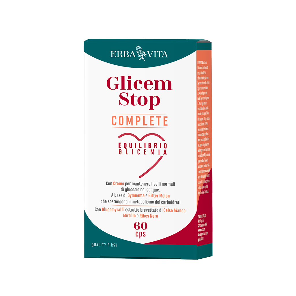 Erba Vita Glicem Stop Complete confezione da 60 capsule