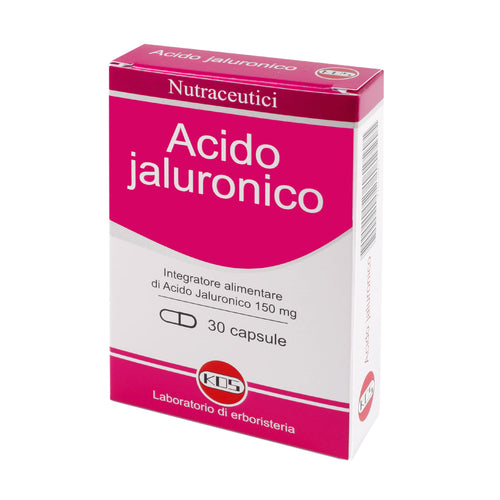 Acido ialuronico KOS 150 mg, integratore alimentare in confezione da 30 capsule