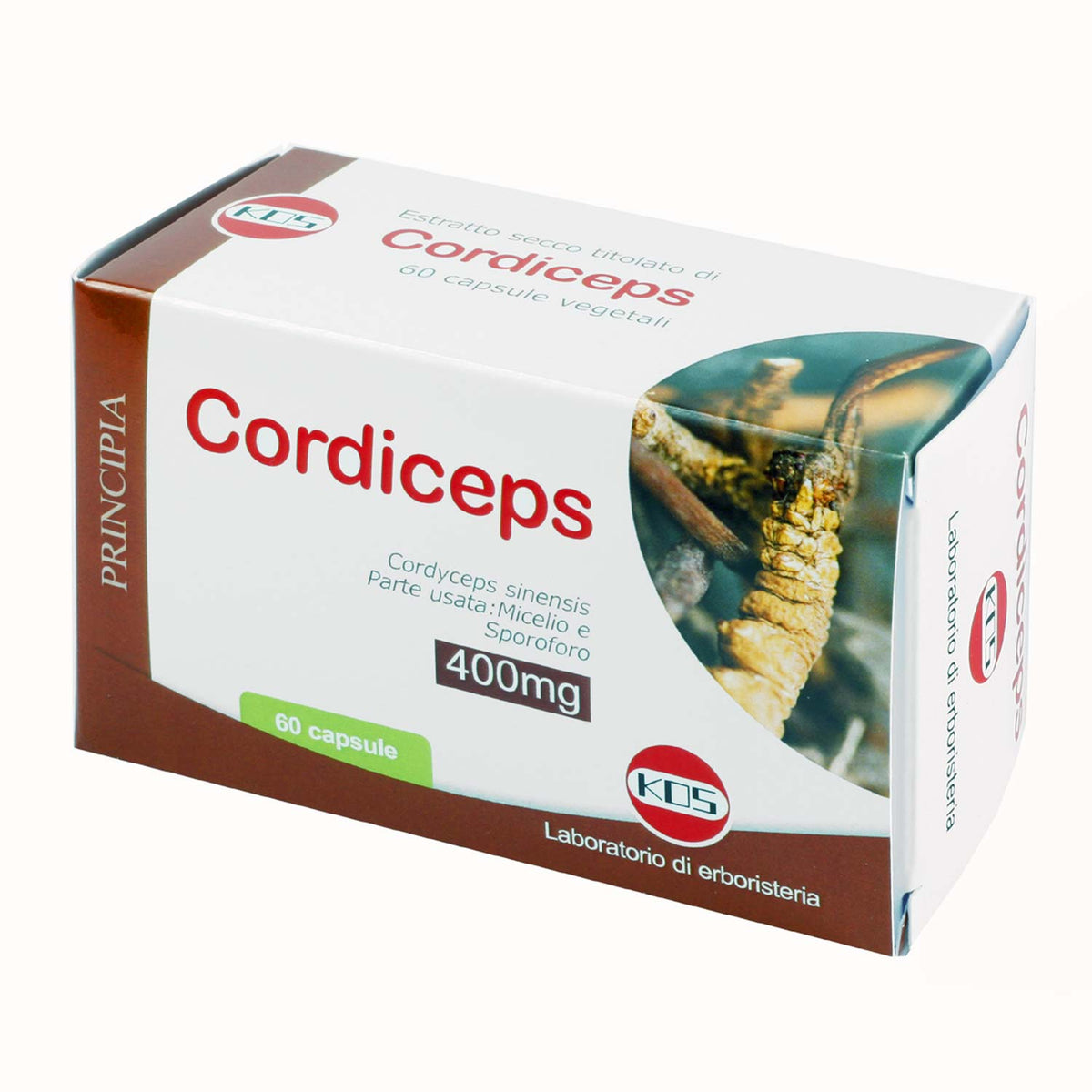 Cordiceps KOS con estratto di Cordyceps sinensis, 60 capsule vegetali da 400 mg
