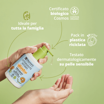 Detergente intimo riequilibrante – Bardana Bio e Calendula 250 ml
