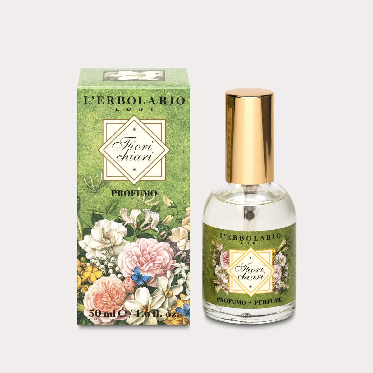 L’Erbolario Fiori Chiari Profumo 50 ml con confezione