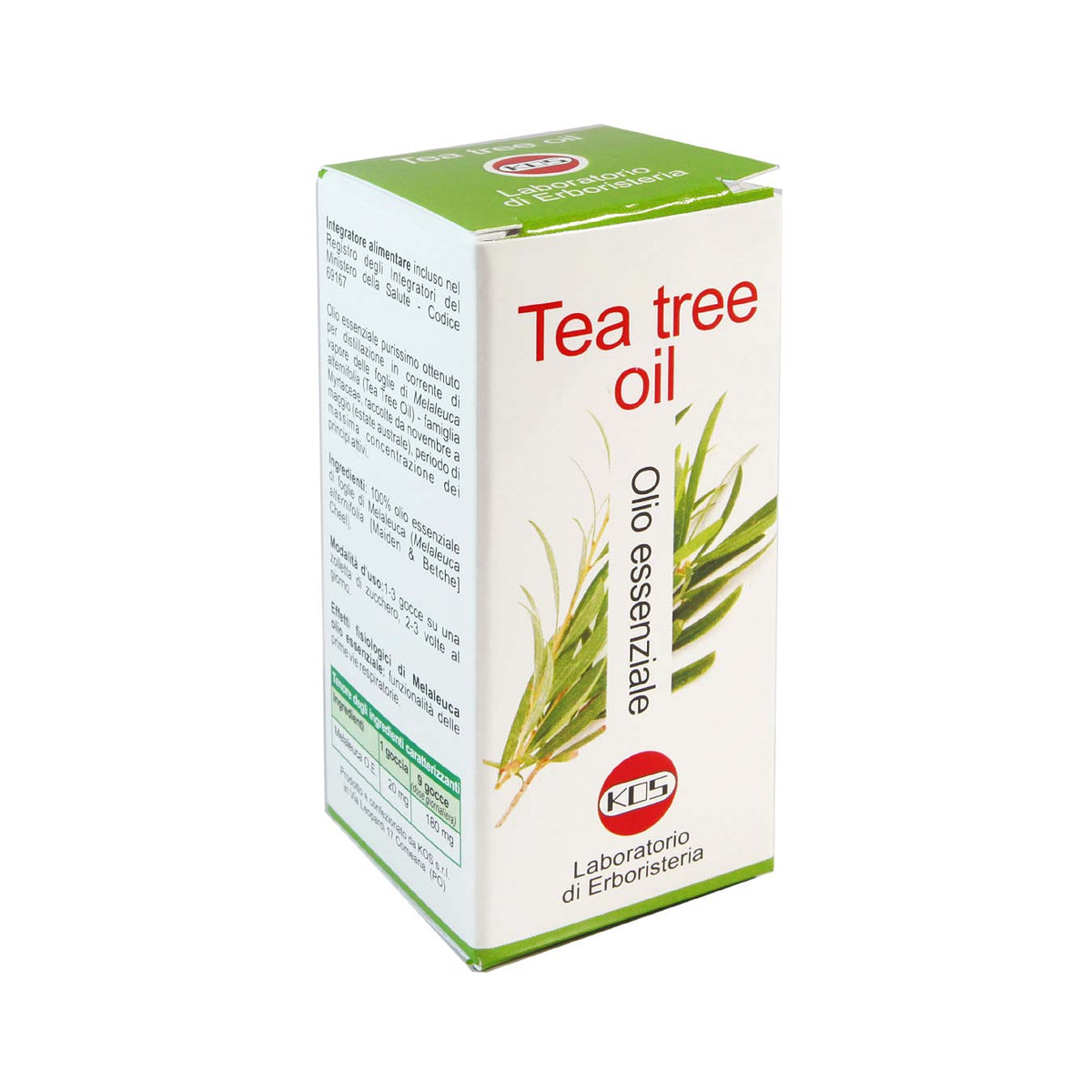 Confezione KOS Tea Tree Oil olio essenziale di Melaleuca 20 ml
