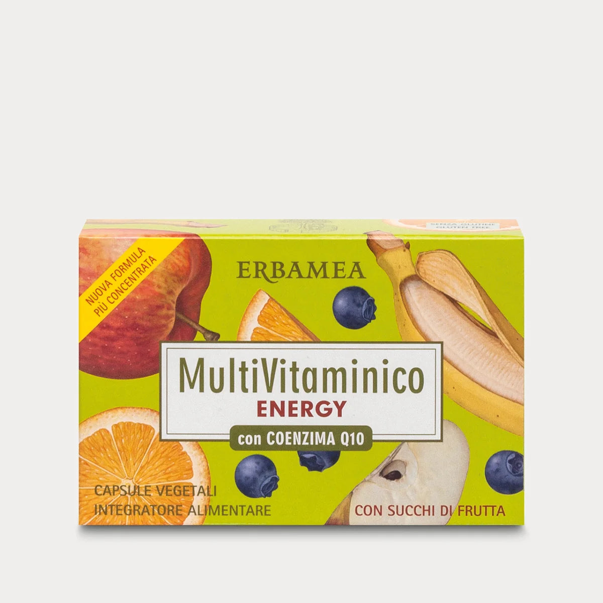 Etichetta sul retro della confezione Erbamea Multivitaminico Energy