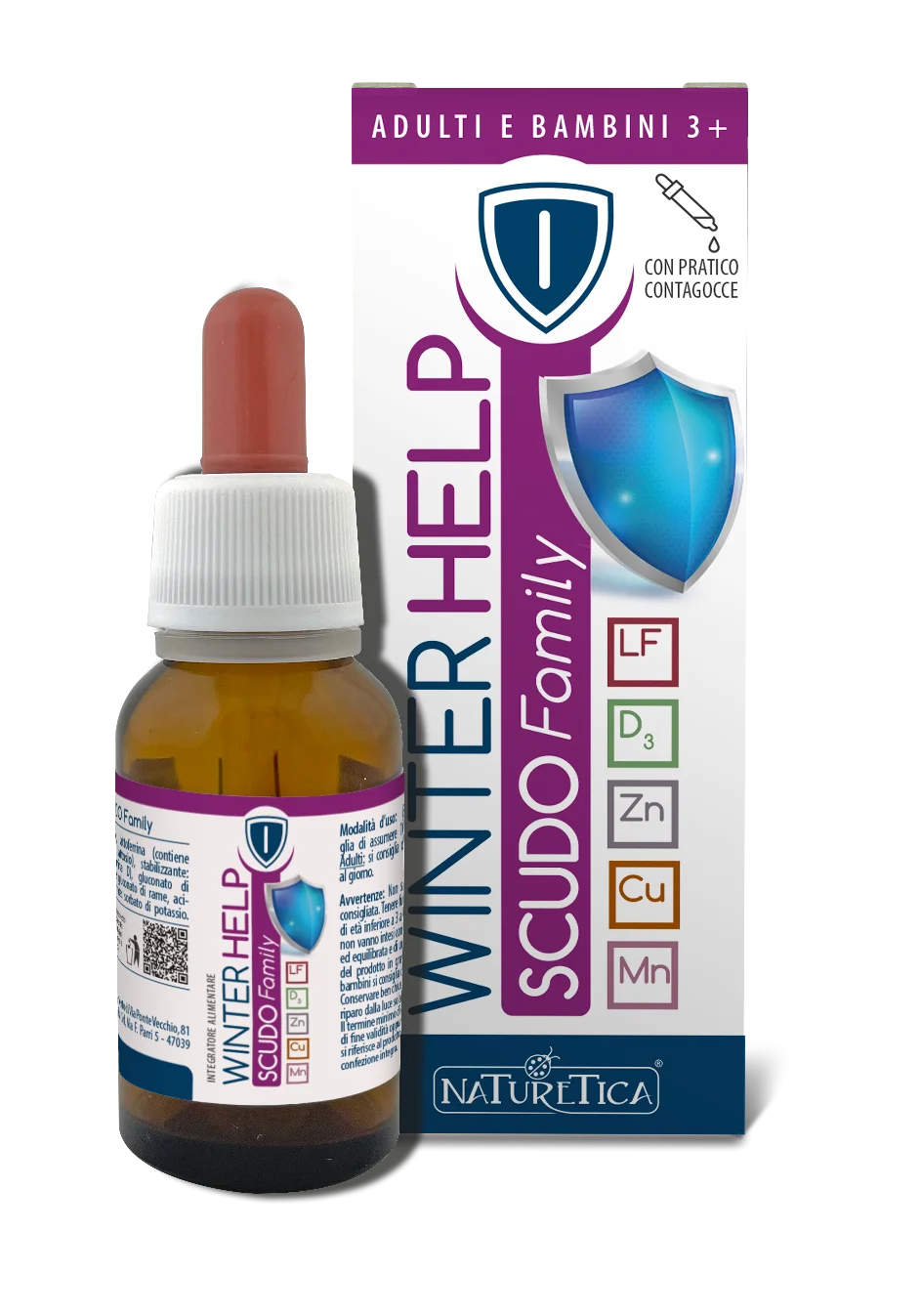 Naturetica Winter Help Scudo Family gocce, adulti e bambini 3+