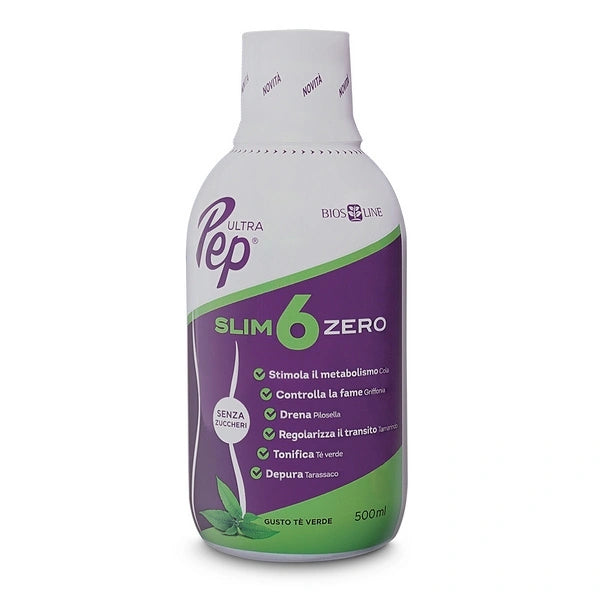 Bios Line Ultra Pep Slim 6 Zero 500 ml, gusto tè verde
